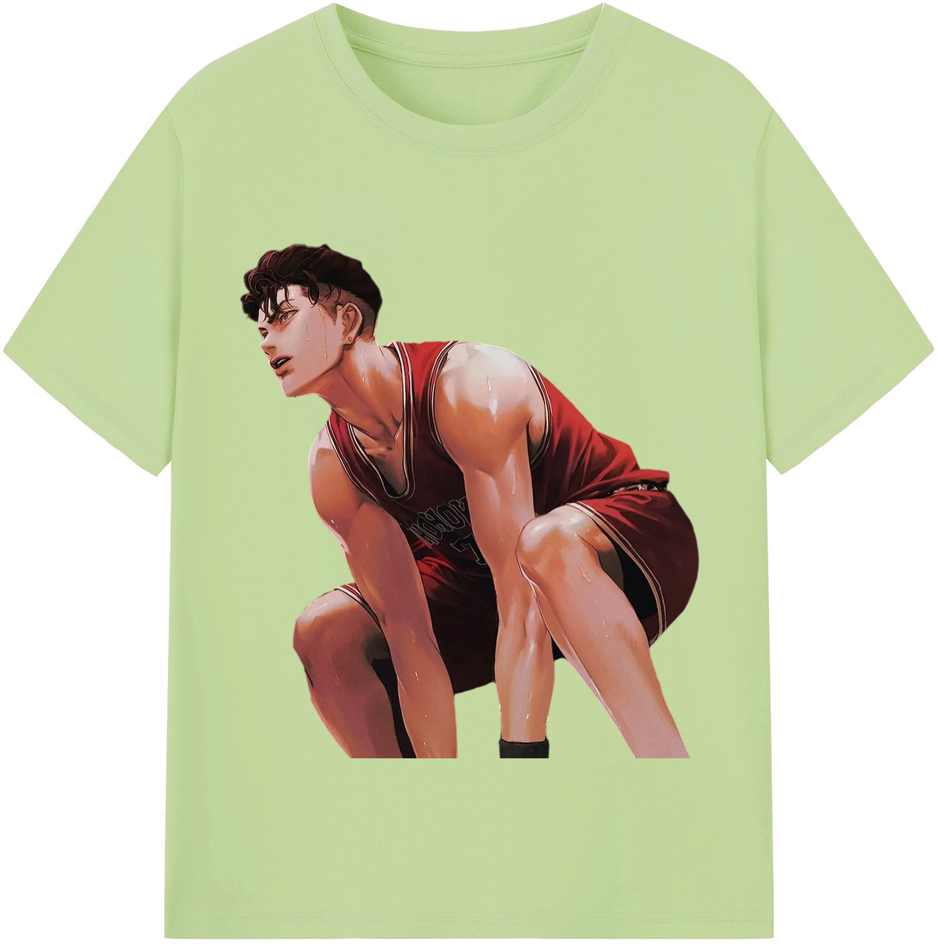 SLAM DUNK／スラムダンク 綿100％半袖Tシャツ（フロントプリント）